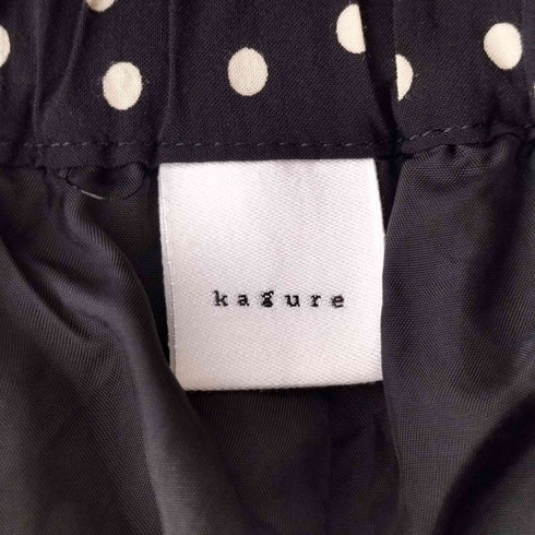 kagure ドットギャザースカート レディース FREE