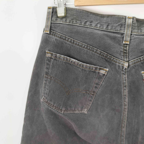 リーバイス Levis 90S USA製 501 ボタン裏553 後染めブラックデニムパンツ サルファブラック メンズ W30 L32