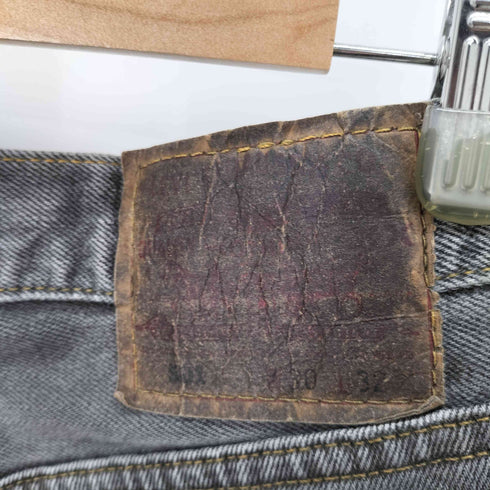 リーバイス Levis 90S USA製 501 ボタン裏553 後染めブラックデニムパンツ サルファブラック メンズ W30 L32