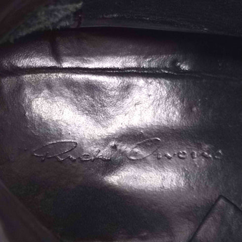 リックオウエンス RICK OWENS GeoBasket ジオバスケット サイドジップレザーハイカットスニーカー メンズ JPN:27.5