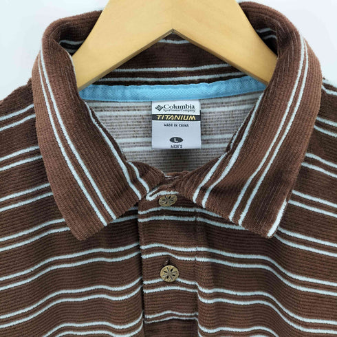コロンビア Columbia パイル地 ボーダーシャツ メンズ JPN:L