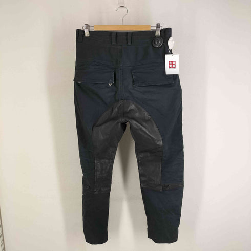 サスクワァッチファブリックス SASQUATCHfabrix. 11AW FLIGHT LEATHER PANTS レザー切替 サルエルパンツ メンズ JPN:L