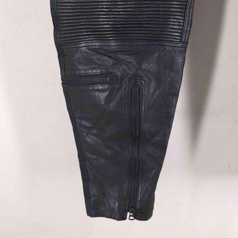 サスクワァッチファブリックス SASQUATCHfabrix. 11AW FLIGHT LEATHER PANTS レザー切替 サルエルパンツ メンズ JPN:L