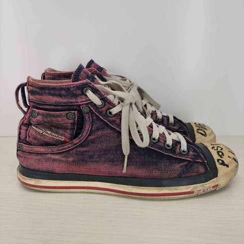 ディーゼル DIESEL USED加工 ハイカットデニムスニーカー メンズ