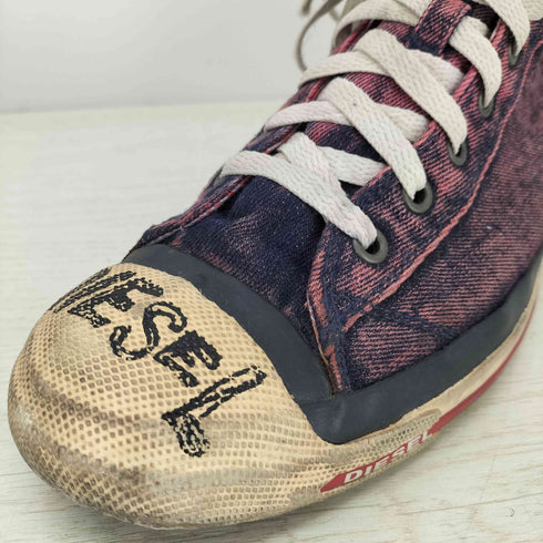 ディーゼル DIESEL USED加工 ハイカットデニムスニーカー メンズ