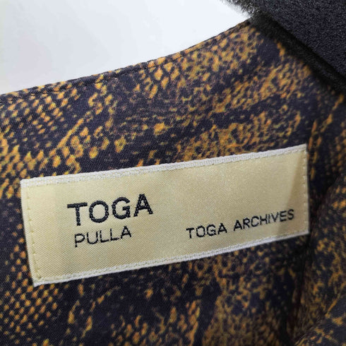 トーガプルラ TOGA PULLA パイソン柄 レーヨンワンピース レディース JPN:1