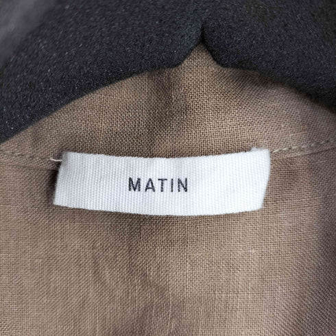 MATIN リネン カーディガン レディース 6