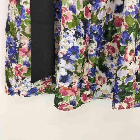 トッコクローゼット tocco closet りぼん付フラワープリントラップフレアスカート レディース JPN:M
