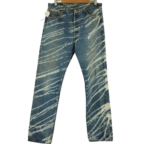 リーバイス Levis 00年製 ボタン裏190 501 ストレートデニムパンツ ブリーチリメイク メンズ 36/38