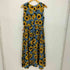 ドットアンドストライプスチャイルドウーマン Dot&Stripes CHILD WOMAN 20SS R/麻 ひまわりプリント ノースリワンピース レディース FREE