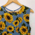 ドットアンドストライプスチャイルドウーマン Dot&Stripes CHILD WOMAN 20SS R/麻 ひまわりプリント ノースリワンピース レディース FREE