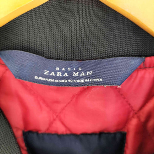 ザラマン ZARA MAN 裏地キルティング MA-1 フライトジャケット メンズ import:M