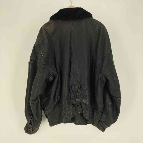 イッセイミヤケメン ISSEY MIYAKE MEN 80S 筆タグ 羊革 襟ボア レザー ジャケット メンズ JPN:M
