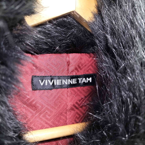 ヴィヴィアンタム VIVIENNE TAM ドラゴンブローチ ファーコート レディース 0