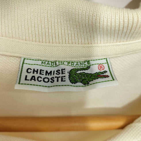 シュミーズラコステ CHEMISE LACOSTE 70-80s フレラコ ワニ刺繍鹿の子半袖ポロシャツ レディース 3