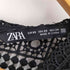 ザラ ZARA コンビ素材ギピュールレースジャンプスーツ レディース JPN:XS