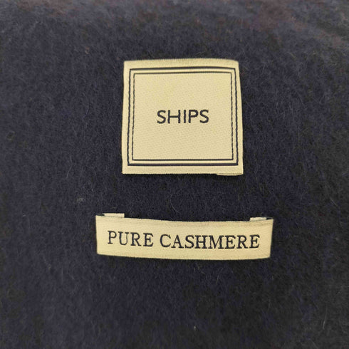 シップス SHIPS カシミヤ ソリッドマフラー メンズ