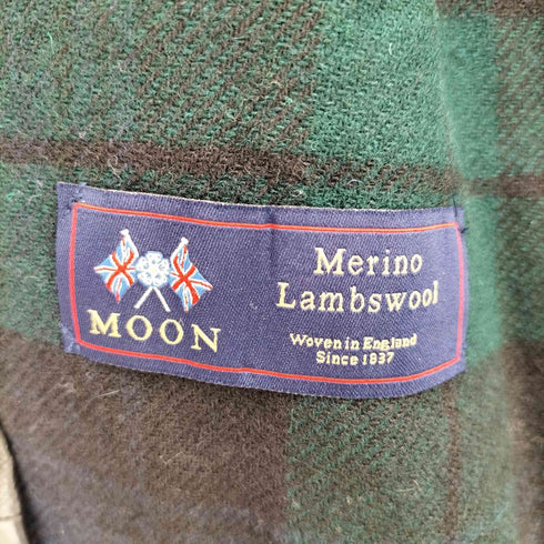 MOON Merino Lambswool 合皮 ウール ノーカラー コート レディース 7AR