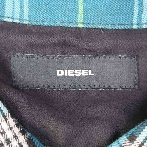 ディーゼル DIESEL ベルクロワッペン チェック柄 L/S シャツ メンズ