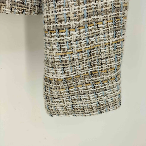 ザラ ZARA ボタンディテール付きテクスチャー入り生地ブレザー レディース import:M