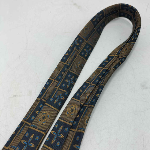 イヴサンローラン Yves Saint Laurent 花柄 総柄 シルク ネクタイ メンズ