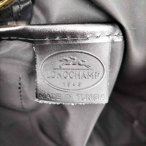 ロンシャン LONGCHAMP Pliage cloth handbag レザー 切替 ナイロン ショルダーバッグ メンズ