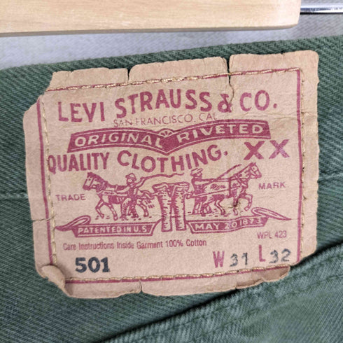 リーバイス LEVI STRAUSS&CO 96年製 濃緑 501 552刻印 ストレートデニムパンツ メンズ W31 L32