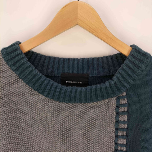 フェケテ FEKETE DOCKING KNIT ドッキングニット メンズ