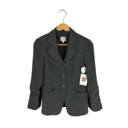 アルマーニコレツィオーニ ARMANI COLLEZIONI バックボタンデザイン 3Bテーラードジャケット レディース EUR:38