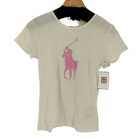ラルフローレン RALPH LAUREN USA製 ビッグポニープリント S/S TEE レディース JPN:L