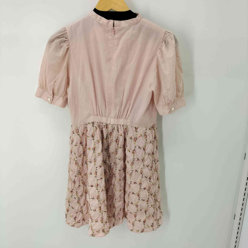 ピンクハウス PINK HOUSE ボウタイ 花柄スカートワンピース レディース JPN:S