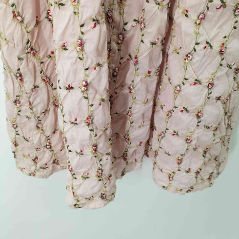 ピンクハウス PINK HOUSE ボウタイ 花柄スカートワンピース レディース JPN:S