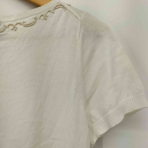 ケイタマルヤマ KEITA MARUYAMA 半袖刺繍ニット レディース JPN:2