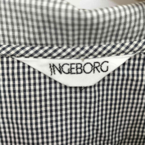 インゲボルグ INGEBORG ギンガムチェックS/Sワンピース レディース