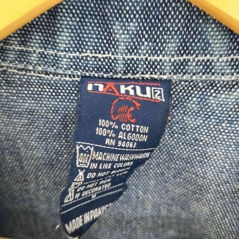 NAKUZ デニムベスト バイカーGべスト メンズ import:M