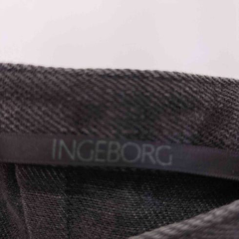 インゲボルグ INGEBORG ブラックデニムスカート レディース
