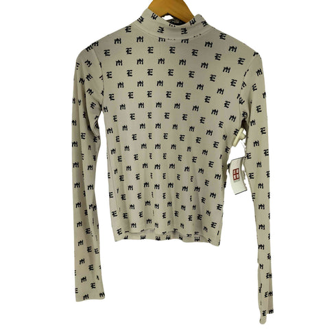 アンビー ENVYM L/S モノグラム ハイネックトップス レディース FREE
