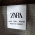 ザラ ZARA 襟コーデュロイガンクラブチェックジップブルゾン 千鳥格子 メンズ JPN:L