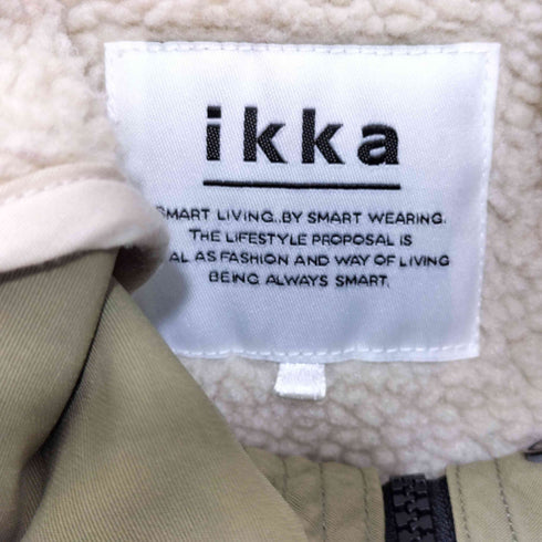 イッカ ikka 裏地ボアライナー付き フーデット ナイロンジャケット レディース JPN:L