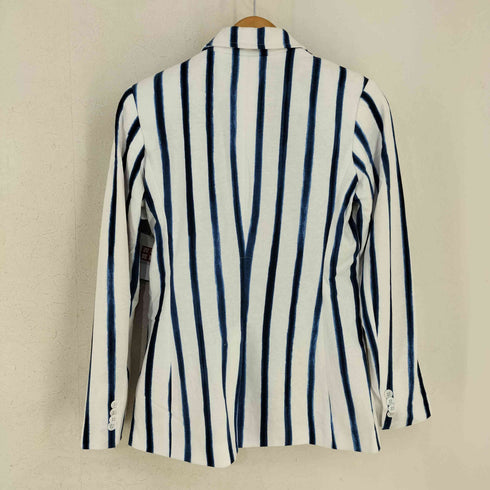ポロバイラルフローレン Polo by RALPH LAUREN ストライプド ダブル二ット ブレザー レディース 0