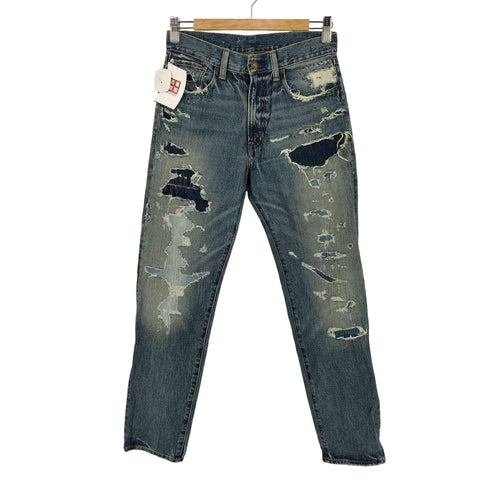 デニムアンドサプライ ラルフローレン DENIM & SUPPLY RALPH LAUREN ダメージ リペア加工デニムパンツ レディース 26