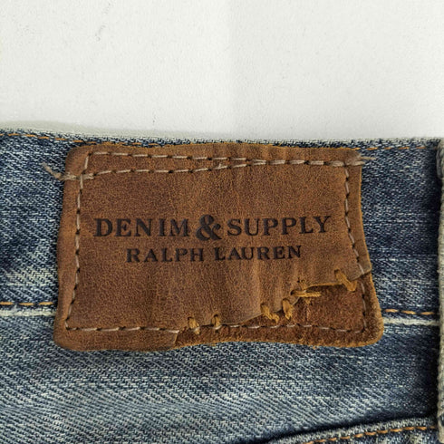 デニムアンドサプライ ラルフローレン DENIM & SUPPLY RALPH LAUREN ダメージ リペア加工デニムパンツ レディース 26