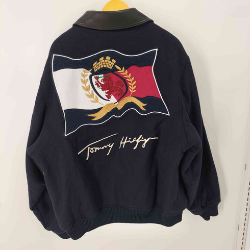 ヒルフィガーコレクション HILFIGER COLLECTION 20AW LTHR DTL VARSITY BOMBER JKT スタジャン メンズ