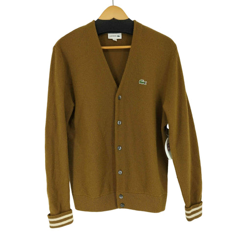 ラコステ LACOSTE 別注 リブラインウールカーディガン メンズ import:S