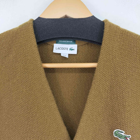 ラコステ LACOSTE 別注 リブラインウールカーディガン メンズ import:S