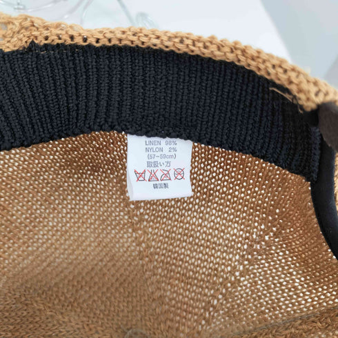 N刺繍 6パネルキャップ メンズ