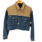 トミージーンズ tommy jeans クロップドコーデュロイ切替デニムジャケット レディース import:S