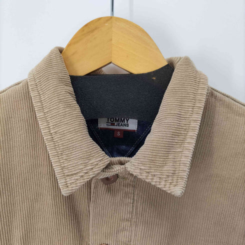トミージーンズ tommy jeans クロップドコーデュロイ切替デニムジャケット レディース import:S