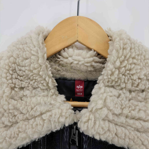 アルファインダストリーズ ALPHA INDUSTRIES B-3 フェイクムートンフライトジャケット レディース JPN:L