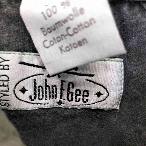 JOHN F. GEE パッチワーク レギュラーカラーシャツ メンズ 3